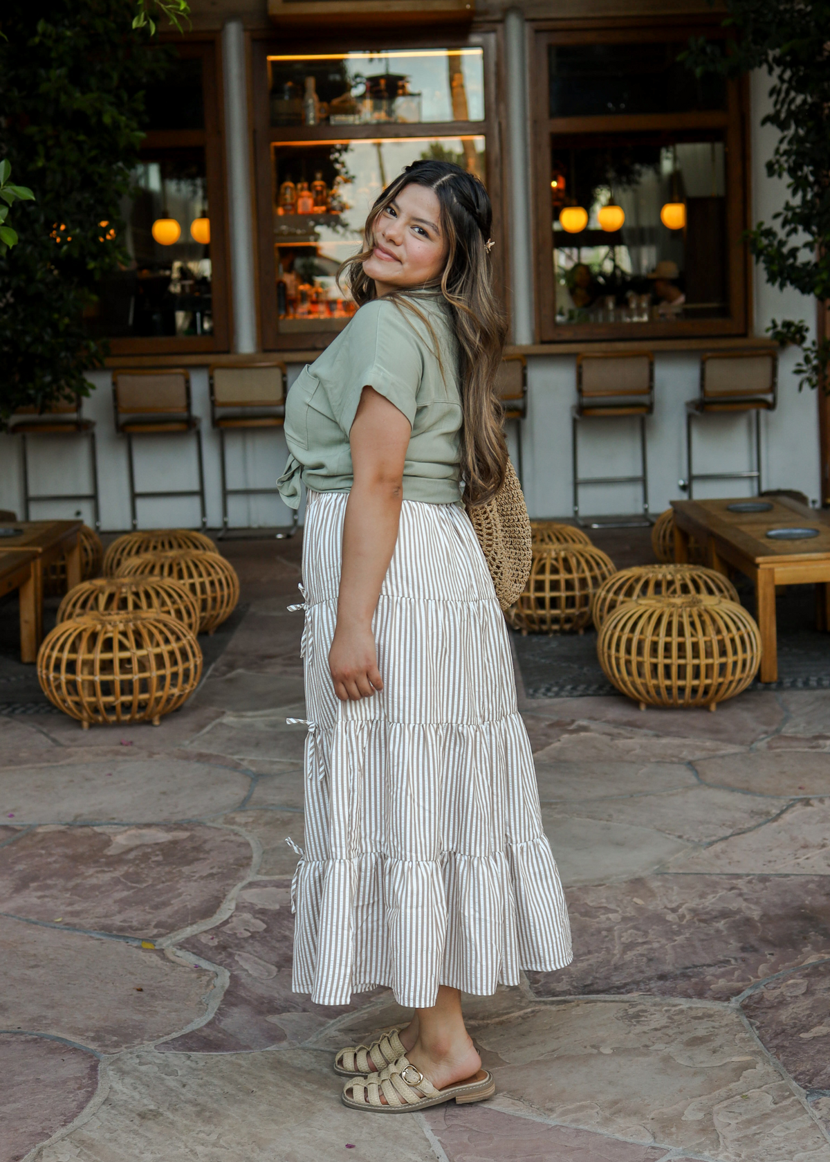 Sandy Bow-Tie Skirt.