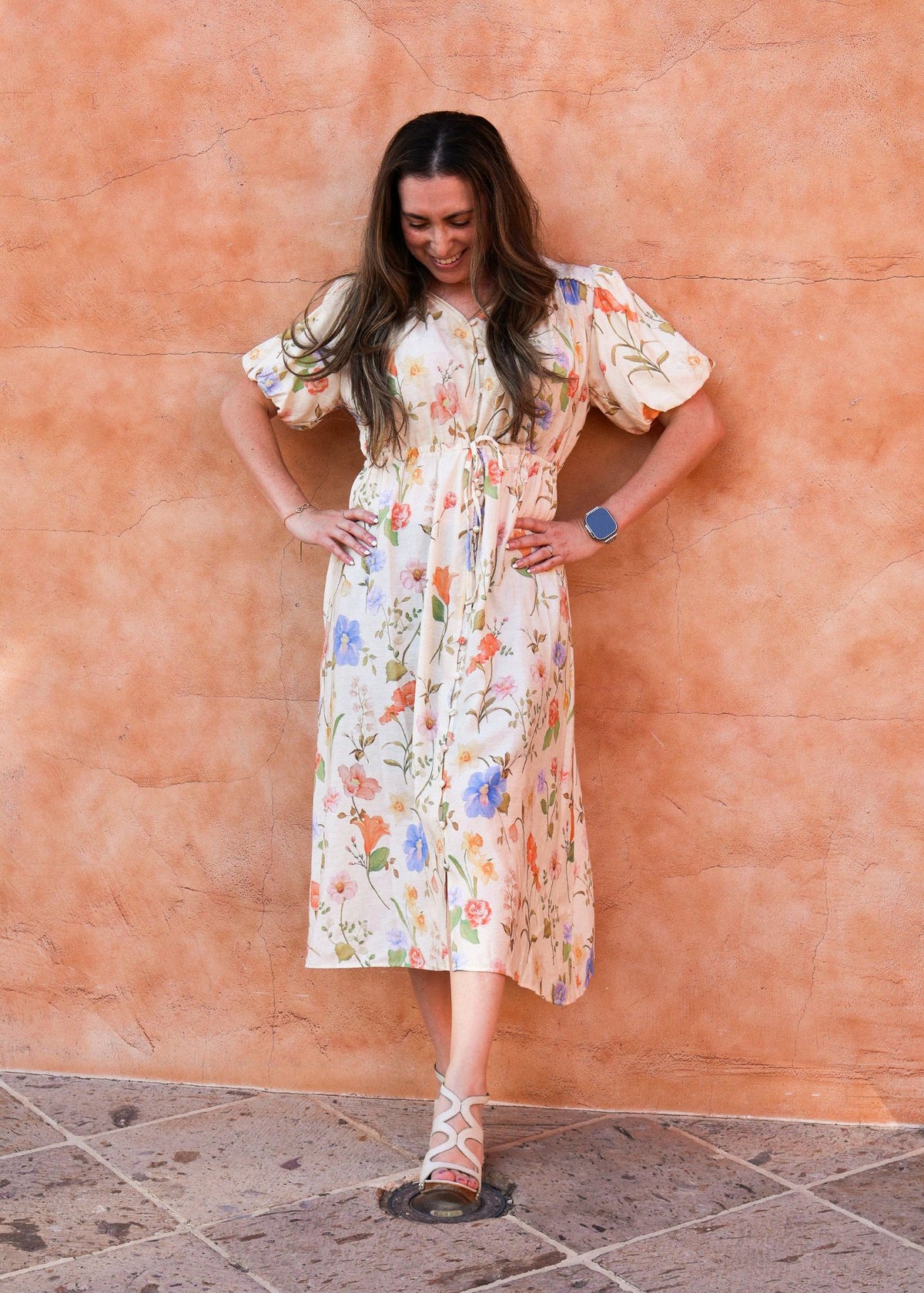 Vintage Charm Dress- Ivory.
