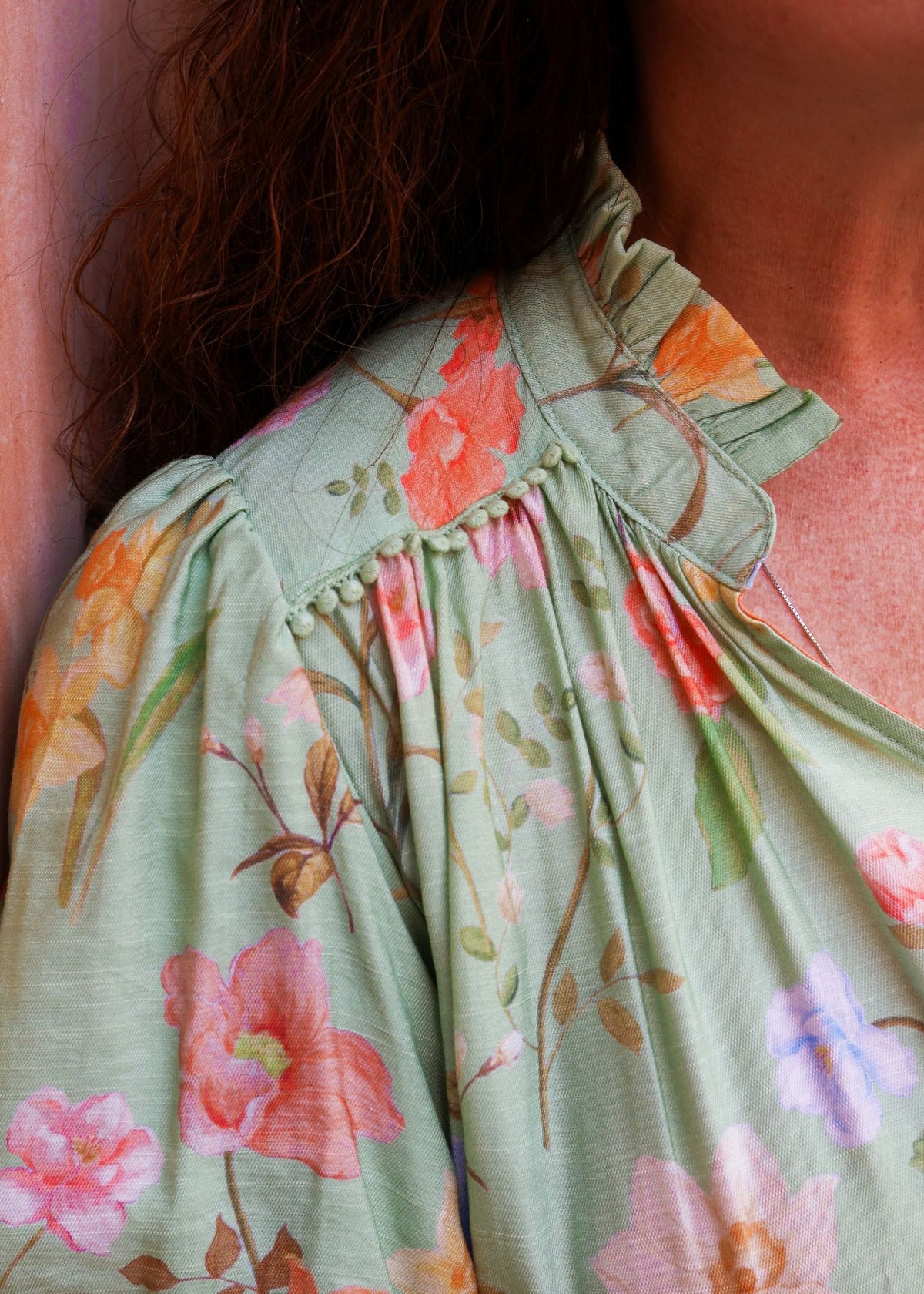 Vintage Charm Dress- Mint.
