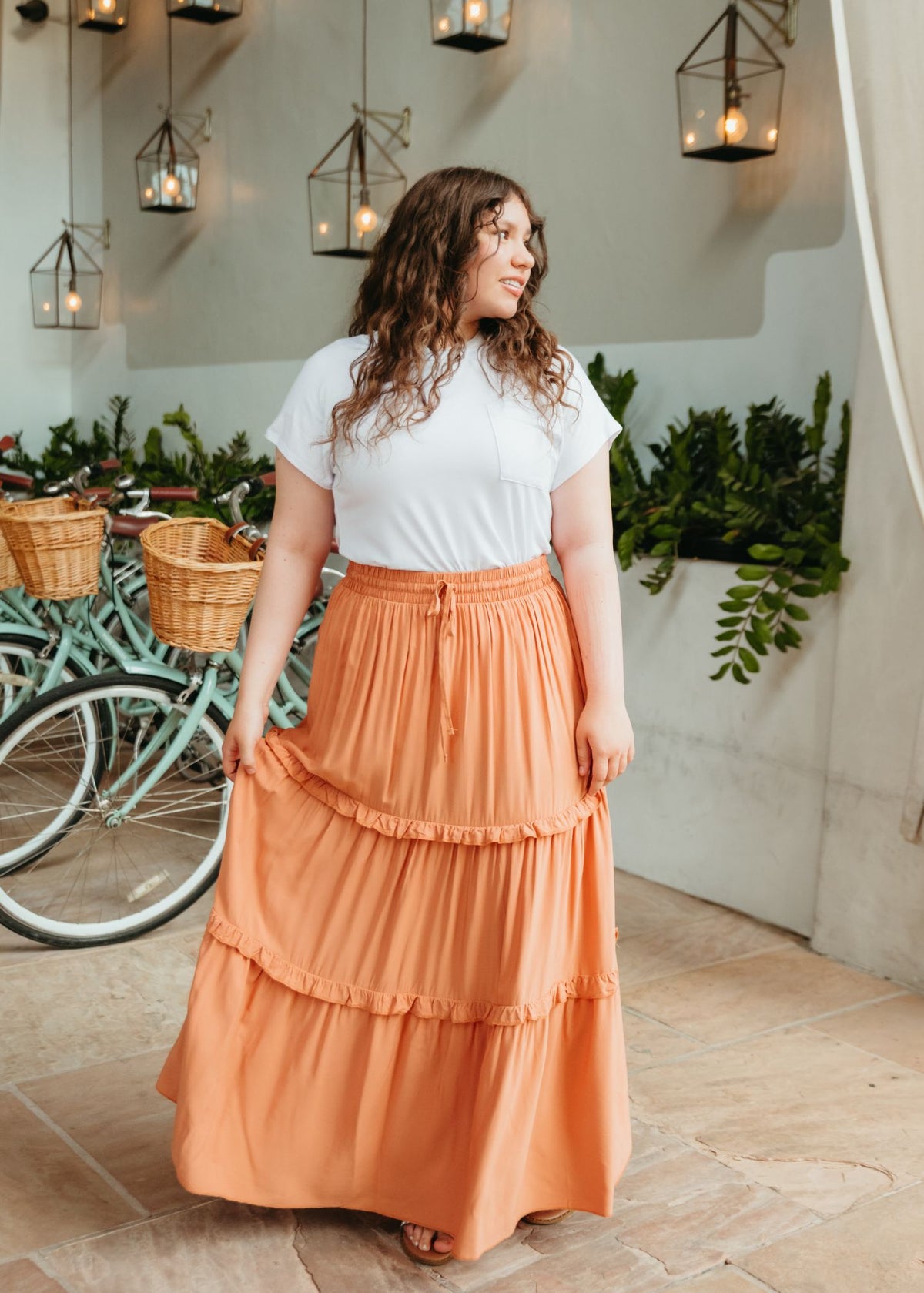 Jane's Ruffle Maxi Skirt.