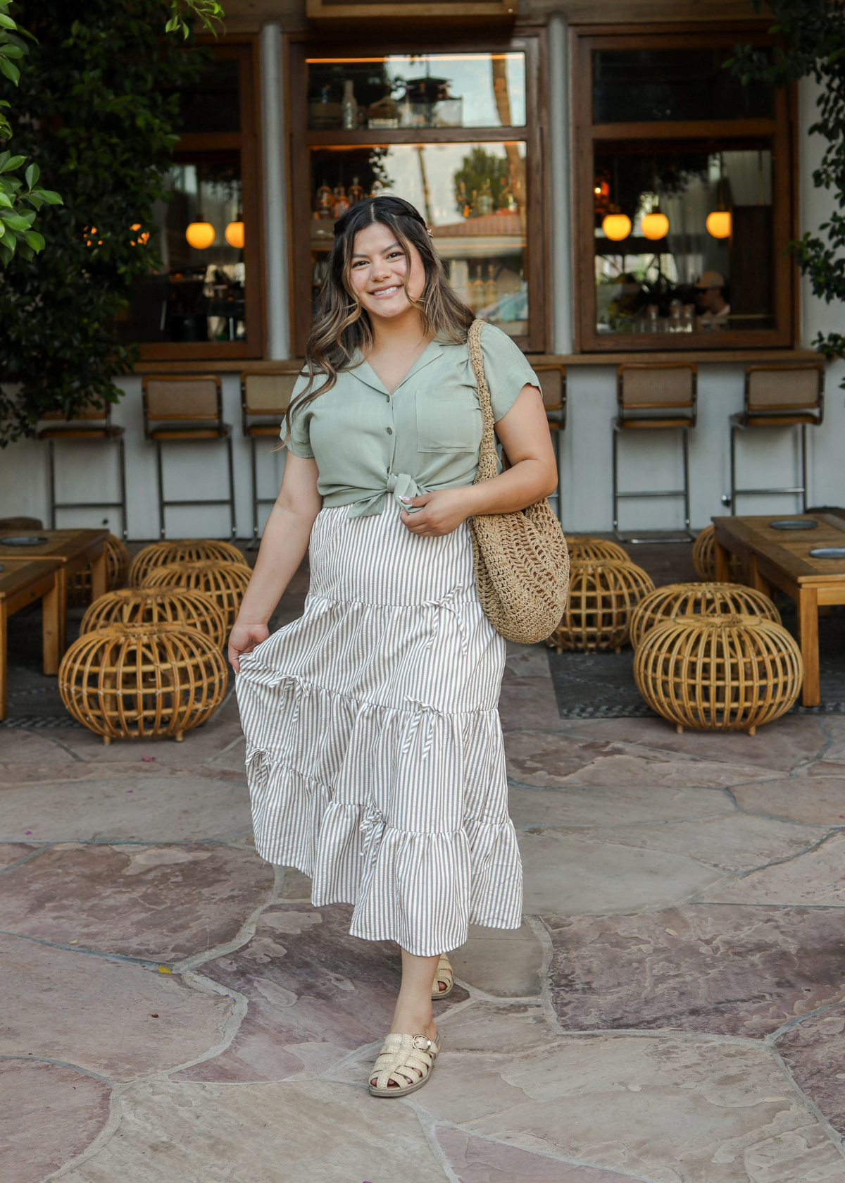 Sandy Bow-Tie Skirt.