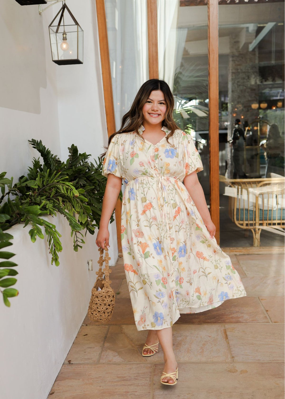 Vintage Charm Dress- Ivory.