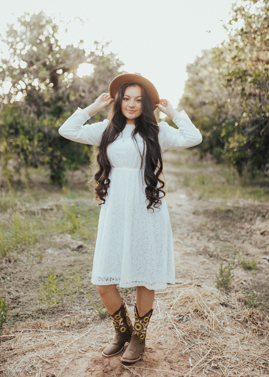 Timeless Lace Dress .