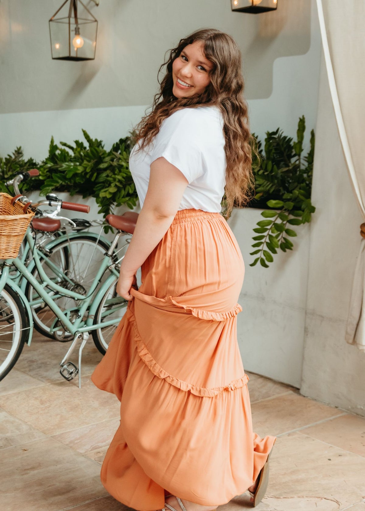 Jane's Ruffle Maxi Skirt.