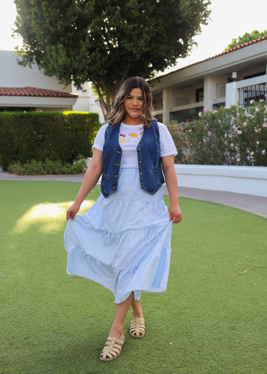 Ocean Bow-Tie Skirt.