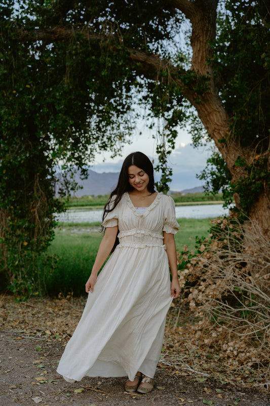 Darling Darcy Dress - Ivory